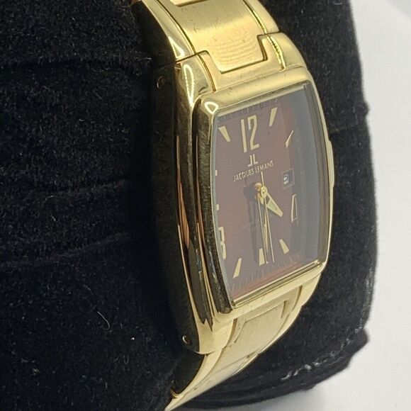 Jacques Lemans 1-1093G Women Gold Stainless Steel Analog Dial Quartz Watch ABA52 - Picture 4 of 9